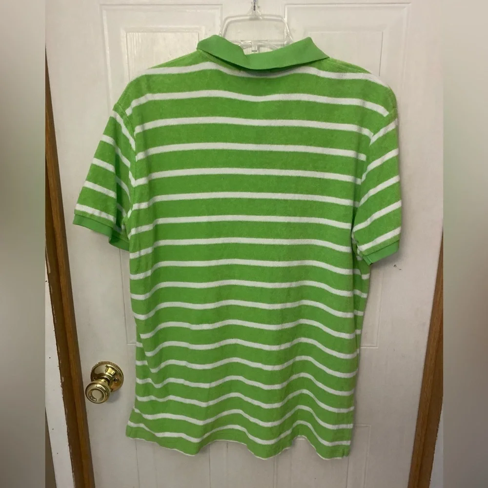 VTG Ralph Lauren Lime Terry Cloth Beach Polo